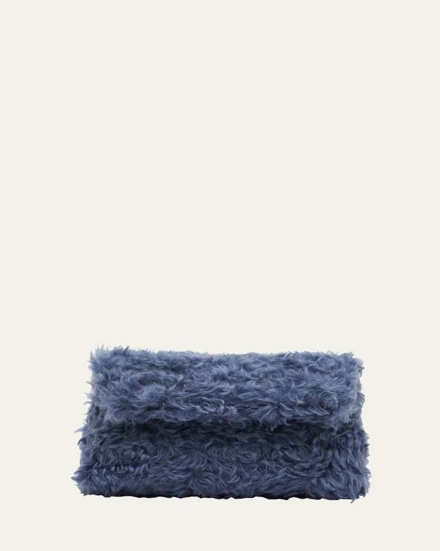 Faux-Fur Clutch Bag